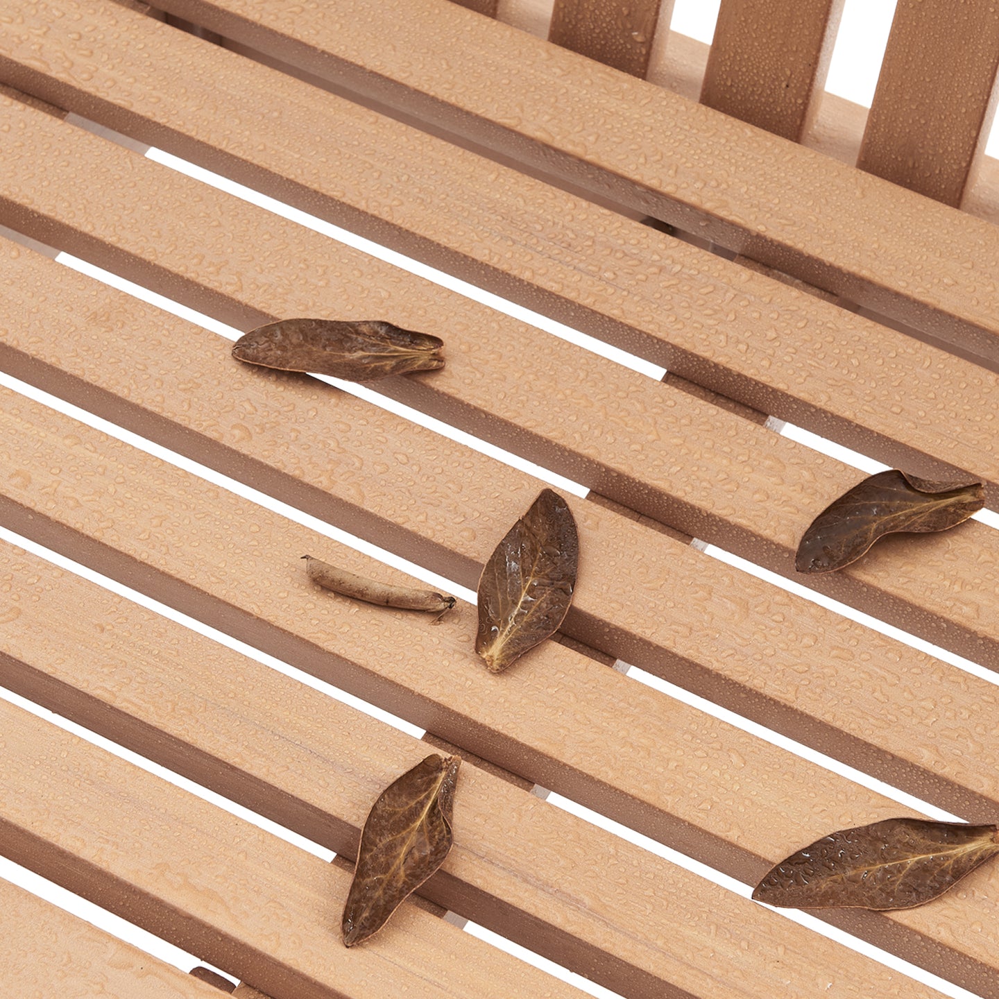 Psilvam Garden Bench, 2-Person Poly Lumber Patio Bench